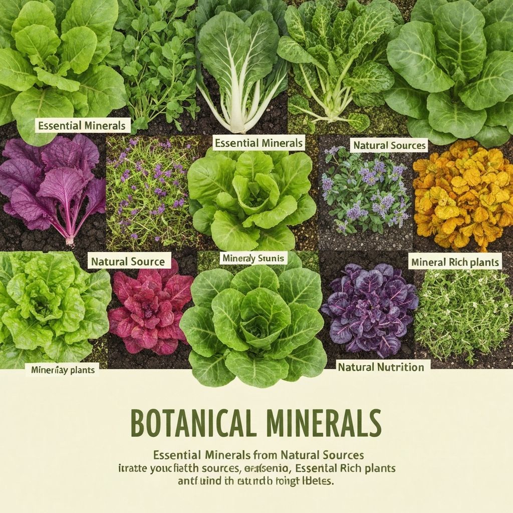 Mineral-rich botanical sources from nature
